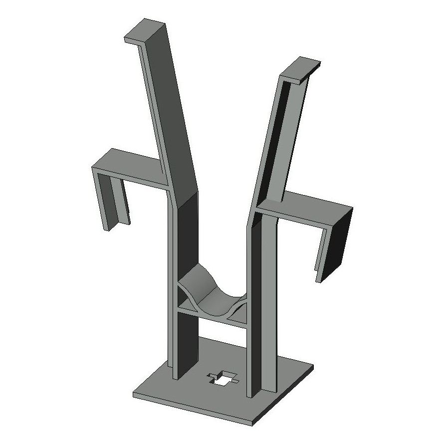 Render of the rebar chair