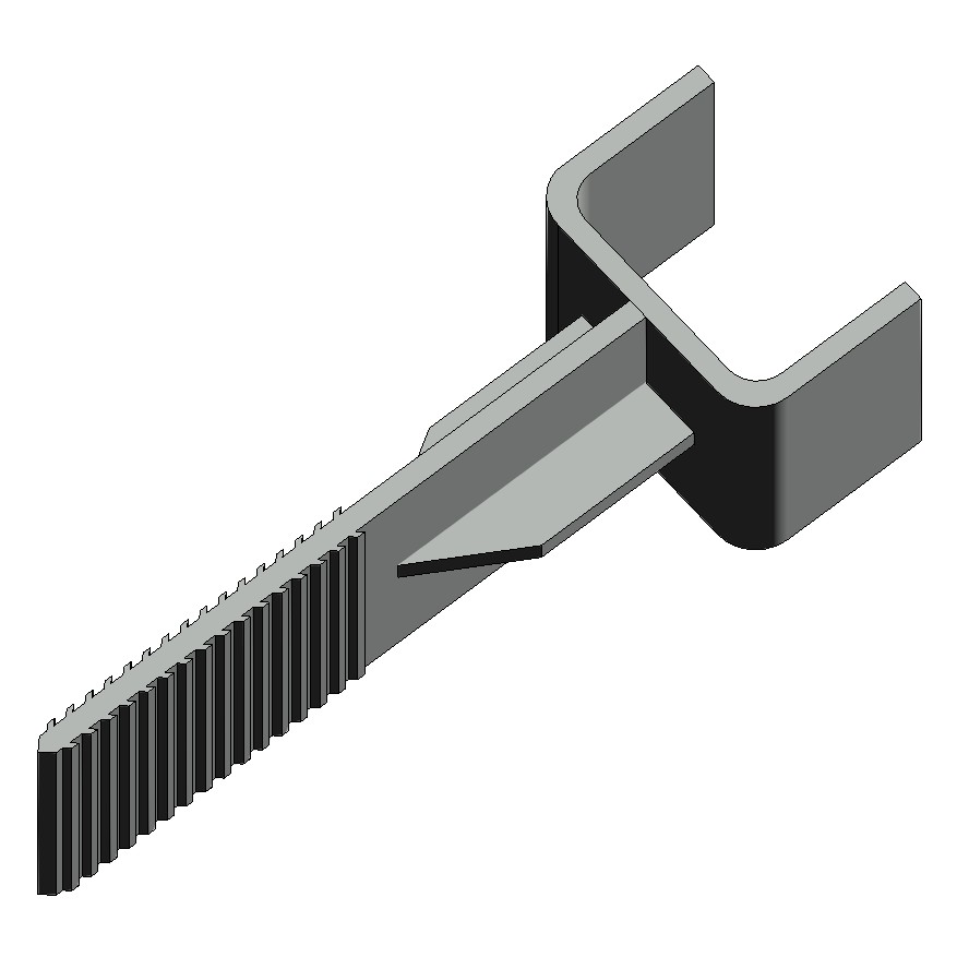 CTBS tie — treated wood-stud saddle head